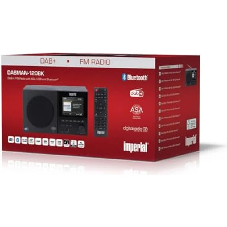 Imperial DABMAN-120BK, DAB+/FM-Radio mit Bluetooth, Fernbedienung und 9 cm TFT-Farbdisplay, Schwarz – Bild 9