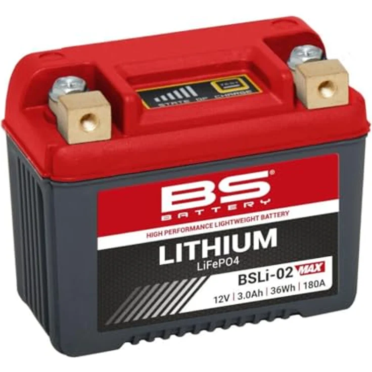 BS Battery BSLi-02 MAX, Lithium-Eisen-Phosphat-Batterie 12,8 V mit 3 Ah, ultraleicht und wasserdicht – Bild 1