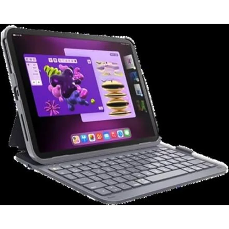 Deqster Slim Pro Keyboard für iPad Air 13", iPad Pro 12.9" (3./4./5. Gen.), Bluetooth, Deutsches QWERTZ Layout