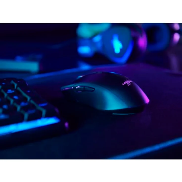 uRage Gaming-Maus Reaper 610 Wireless, kabellose Maus mit 9 programmierbaren Tasten, bis zu 16.000 DPI, 78 g, RGB-Beleuchtung, Gaming-Software, in schwarz – Bild 4