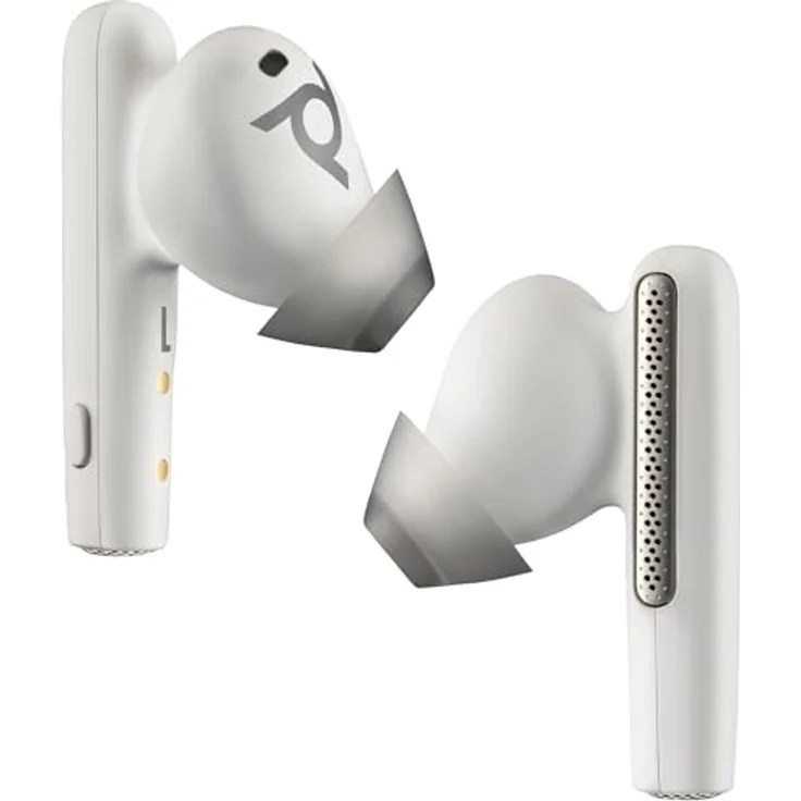 POLY oyager Free 60/60+, True Wireless In-Ear-Headset für Microsoft Teams, Weiß, Geräuschunterdrückung für Arbeit und Freizeit – Bild 5