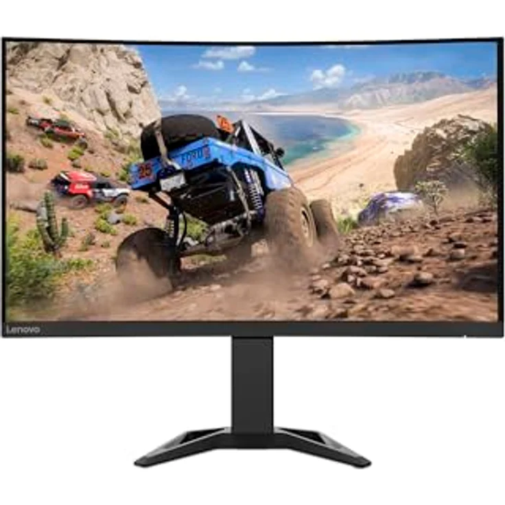 Lenovo G27qc-30 Gaming Monitor, 27 Zoll QHD, 165Hz, 1ms, AMD FreeSync, höhenverstellbar, schwarz – Bild 2
