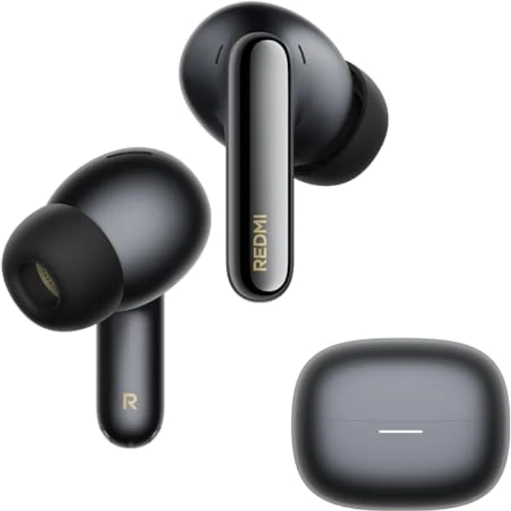 XIAOMI REDMI Buds 8 Pro, In-ear Bluetooth Kopfhörer mit Hi-Res Sound, 55dB ANC, Obsidian Black – Bild 2