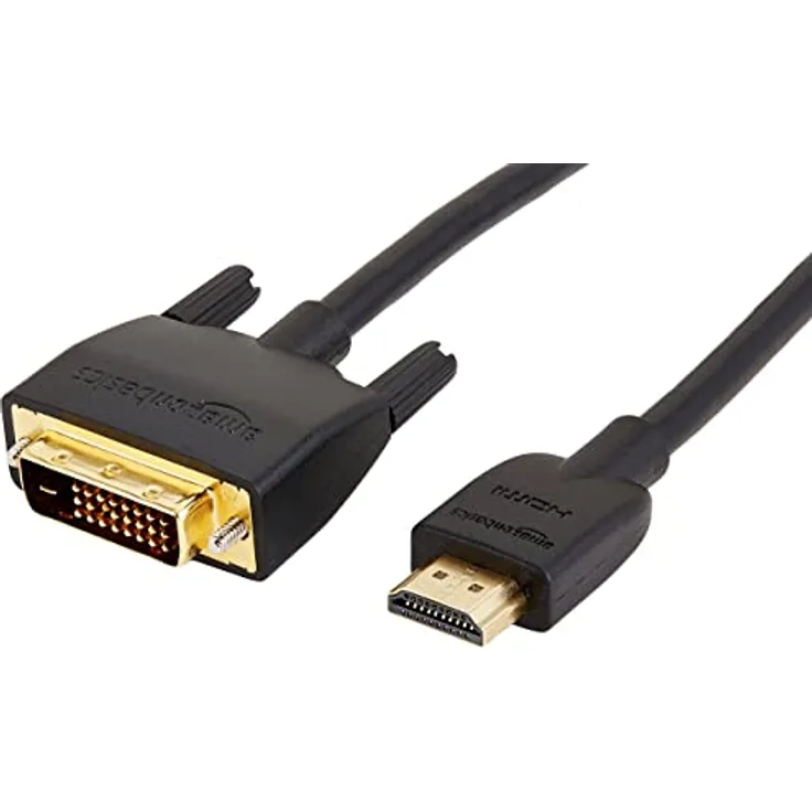 Amazon Basics HDMI-zu-DVI-Adapterkabel, -0,91 meter, 10-er Pack, (Nicht für den Anschluss an SCART- oder VGA-Anschlüsse), Schwarz