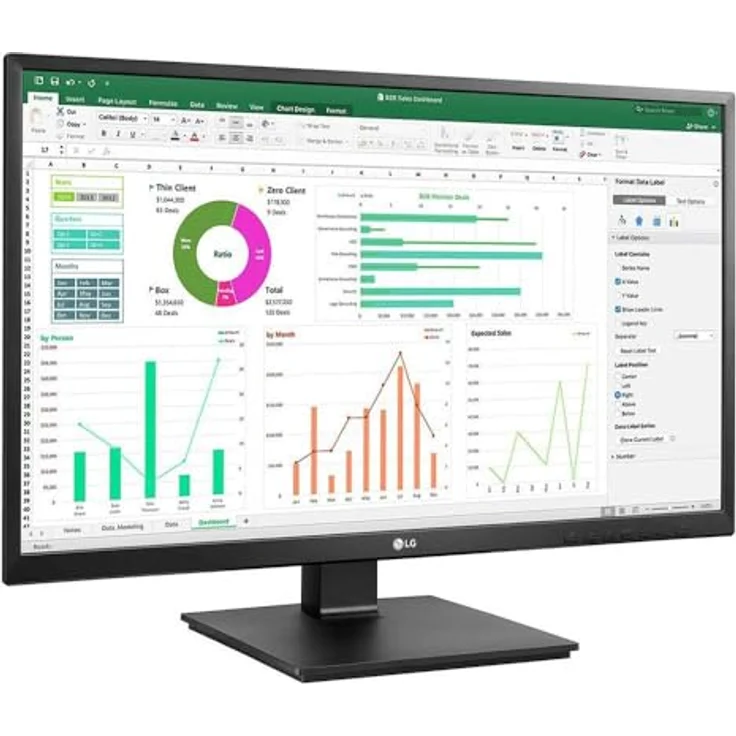LG Monitor 27BN55UP-B 60,5 cm (23.8 Zoll) 1920 x 1080 Pixel Full HD IPS, schwarz – Bild 5