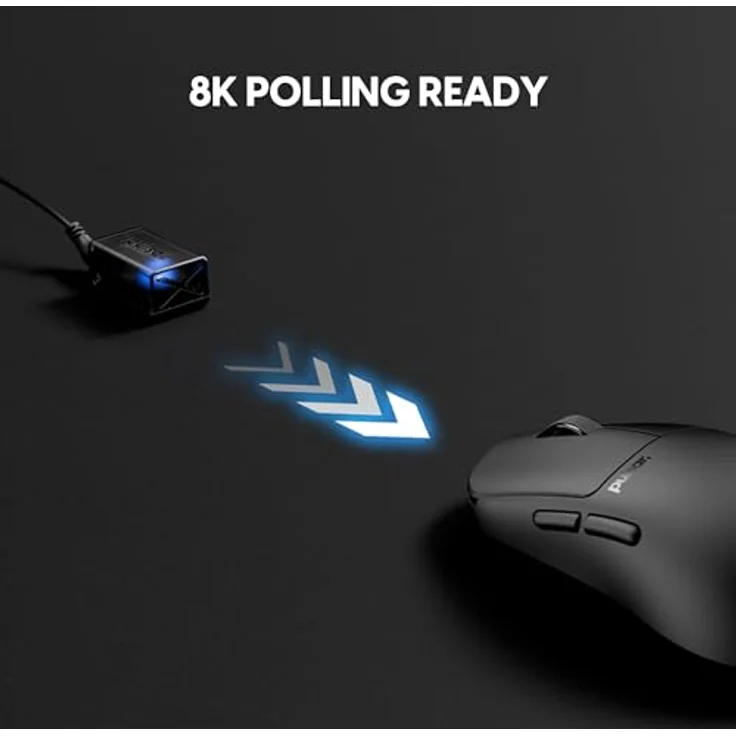 Pulsar X2N CRAZYLIGHT Mini Wireless Gaming Maus, 32.000 DPI, 8K Polling Rate, Jet Black – Bild 7