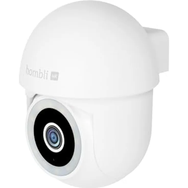 Hombli 4K QHD Pan & Tilt Überwachungskamera Aussen | WLAN | Farbige Nachtsicht | Bewegungsaktiviertes Flutlicht & Alarm | IP65 | Kompatibel mit Alexa & Google