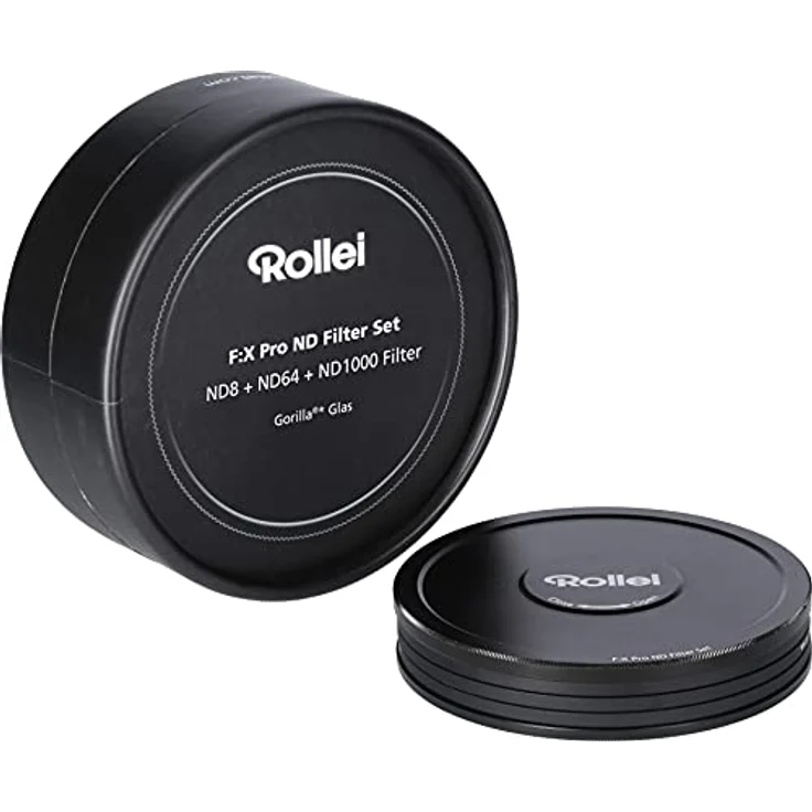 Rollei F:X Pro ND Filterset (ND 8, ND 64, ND1000) Neutraldichtefilter Set mit 3 Graufiltern (77mm) – Bild 5