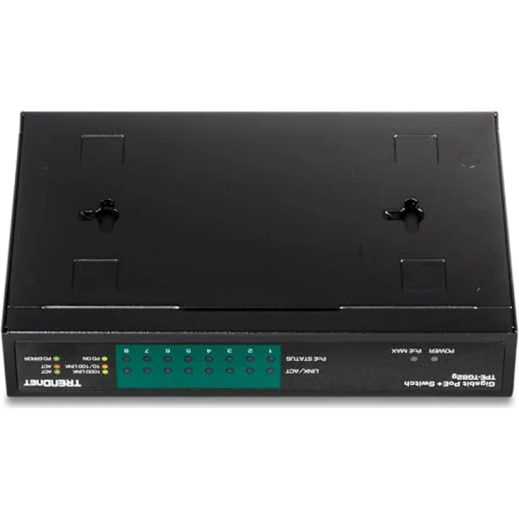 TRENDnet 8-Port GREENnet Gigabit PoE+ Switch, 61W PoE Leistung, 16 Gbit-s Schaltkapazität, Plug N Play, TPE-TG82G – Bild 10