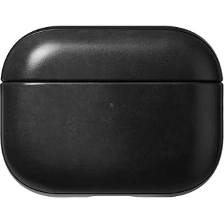 Nomad Modern Leather Case für AirPods Pro 3, Echtleder Schutzhülle mit Präzisionsausschnitten, Schwarz