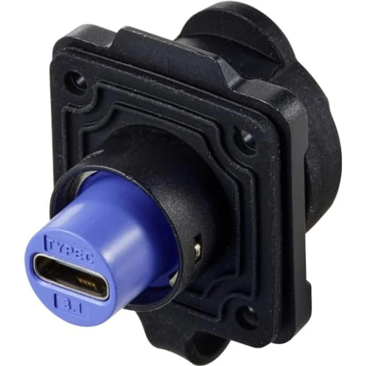 TRU Components USB Typ C® Einbaubuchse, 4-Loch-Flansch TC-12770468 - Schnelle, effiziente Übertragung – Bild 3