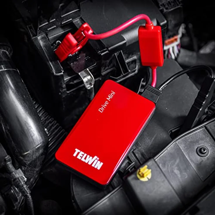 Telwin 829564 Drive Mini, Tragbares Notladegerät Starter mit 1000A Spitzenstrom, Powerbank mit USB-C/A, 12V, 6500 mAh – Bild 9