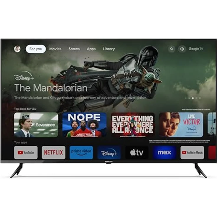Sharp 50GL4060E, 50" 4K Ultra HD Smart-TV mit WLAN, Schwarz – Bild 9
