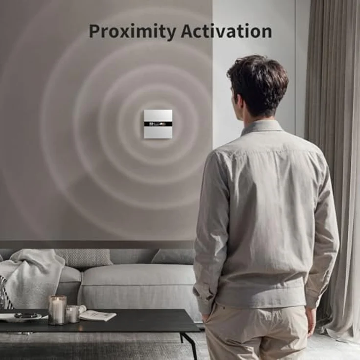 AQARA Display Switch V1, Display-Schalter mit 2,08" LCD, Weiß, Matter- und Zigbee-kompatibel, Energieverbrauchsanalyse, proximitätsaktiviert – Bild 6