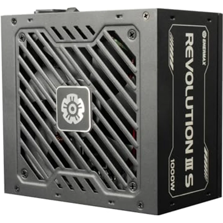 ENERMAX Revolution III S 1000W Black, vollmodulares ATX 3.1-Netzteil mit 80 PLUS und Cybenetics Platinum, PCIe 5.1, flüsterleiser 120mm FDB-Lüfter, 105°C japanische Kondensatoren, ERV1000P-AHP – Bild 3