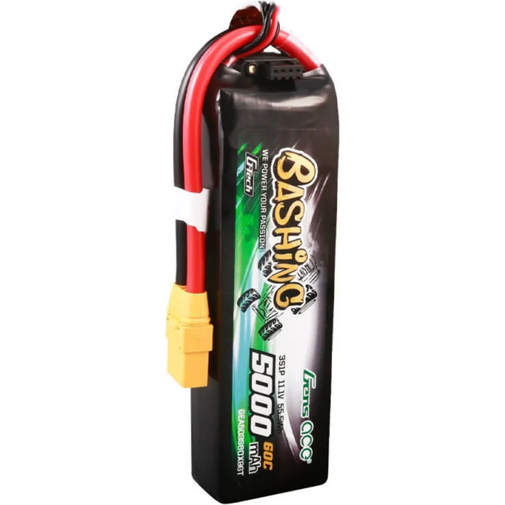 GensAce GEA503S60X9GT, LiPo Akku 5 kmAh, 11,1 V, 60C, 3S1P mit XT90-Stecker