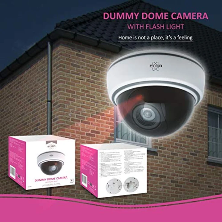 ELRO CDD15F Indoor Dummy Dome Kamera, Weiß, 2 Pack – Bild 2