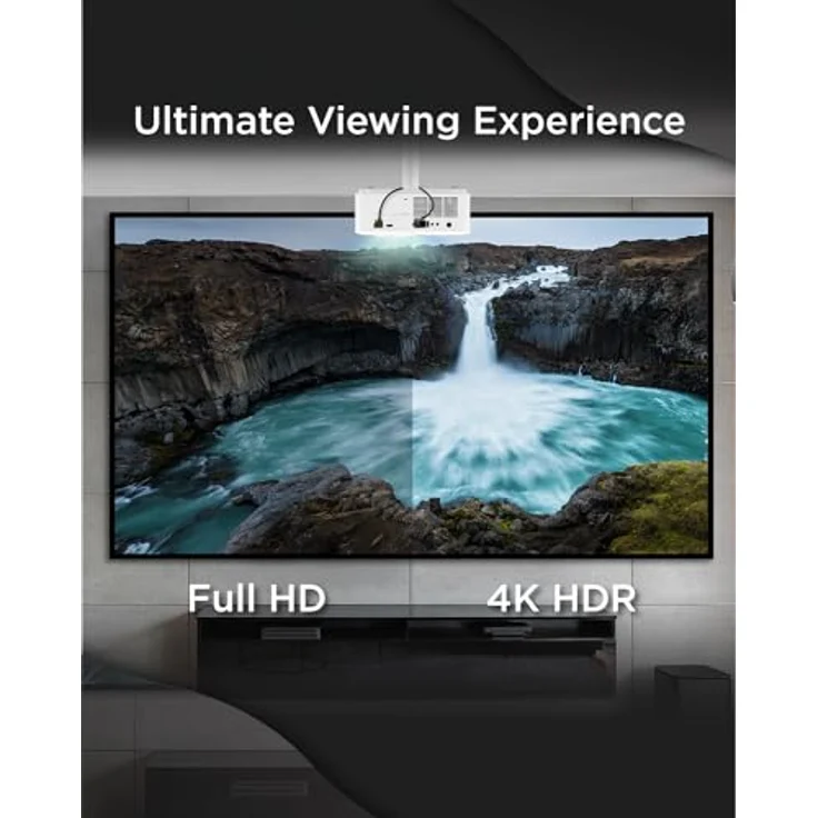 ViewSonic LX700-4K 4K Laser Projektor für Xbox Gaming und Heimkino, bis zu 300" großes Bild, 3500 Lumen, HDR, HDMI/USB – Bild 4