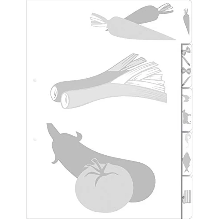 HERMA Rezeptordner A5, Stern der Küche, mattweiß, für Wandmontage, 200 cm (79) – Bild 5