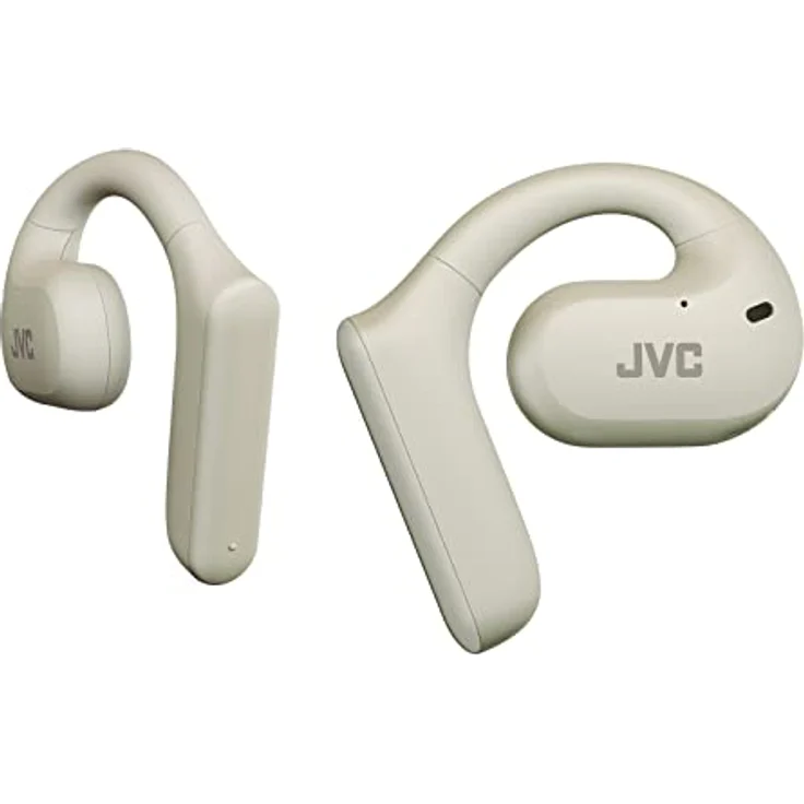 JVC Nearphones HA-NP35T-W, True Wireless Earbuds, Open Ear Design, Noise Cancelling, IPX4, Mikrofon-Muting, 17 Std. Laufzeit, BT 5.1, (Weiß) – Bild 1