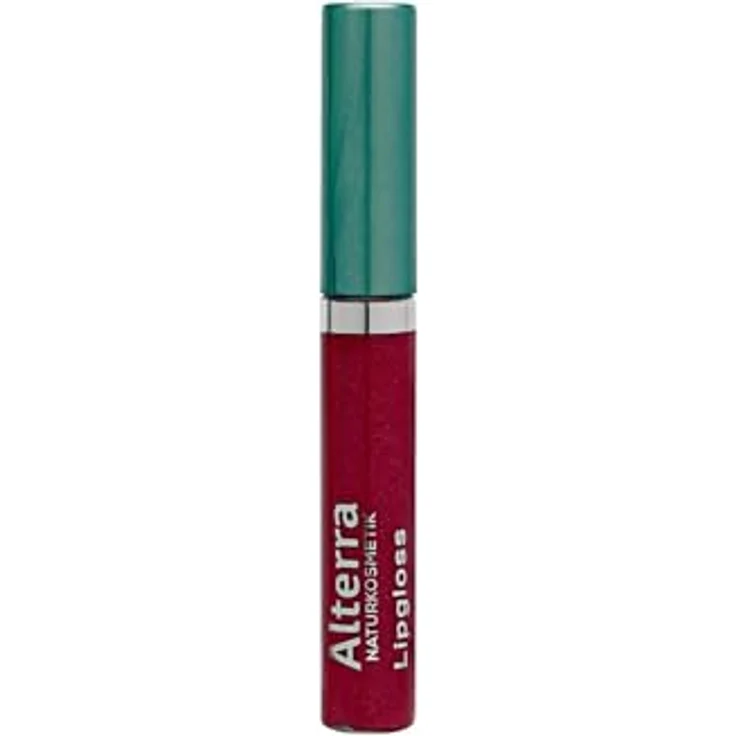 Alterra Lipgloss rot 7 - Raspberry, 5 ml - Glänzender Lipgloss für gepflegte Lippen - zertifizierte Naturkosmetik