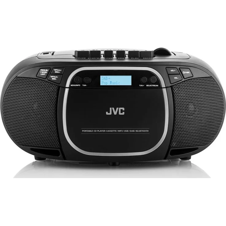JVC RC-E561B-DAB CD player Portable CD player Black (FM, DAB+, Bluetooth), Radio, Schwarz