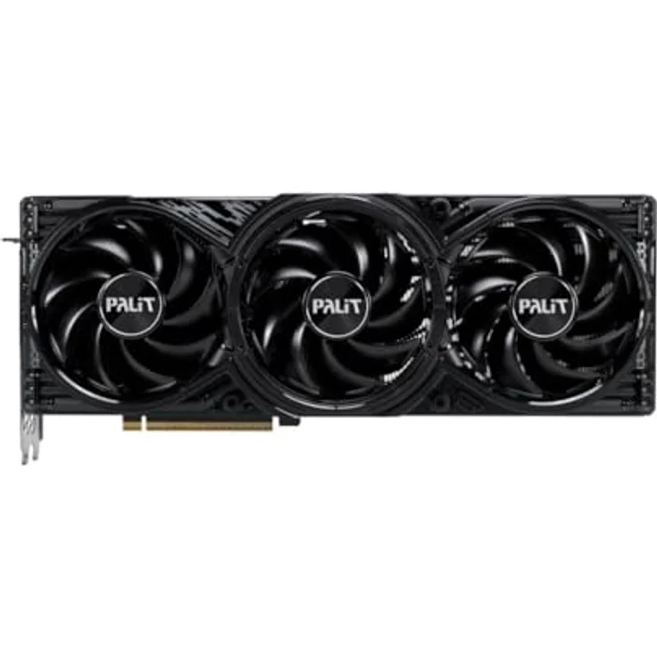 Palit RTX 5080 GamingPro OC 16GB GDDR7 Grafikkarte PCI-Express - ARGB Akzente, TurboFan 4.0, Dual-BIOS, schwarz – Bild 2