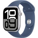 Apple Watch Series 10, 46 mm Smartwatch mit EKG-App, Blutsauerstoffmessung und Always-On-Display, nur WLAN, elegant und wasserdicht