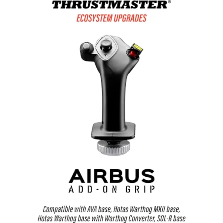THRUSTMASTER Airbus Add-On Grip für Linkshänder, Joystickgriff A300/A400M, kompatibel mit AVA- und HOTAS-Basen, H.E.A.R.T Technologie – Bild 17