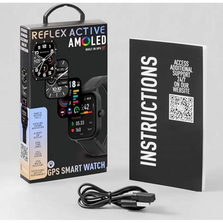 Reflex Active Smart Watch Series 44, Amoled GPS Smartwatch in schwarz – Bild 6
