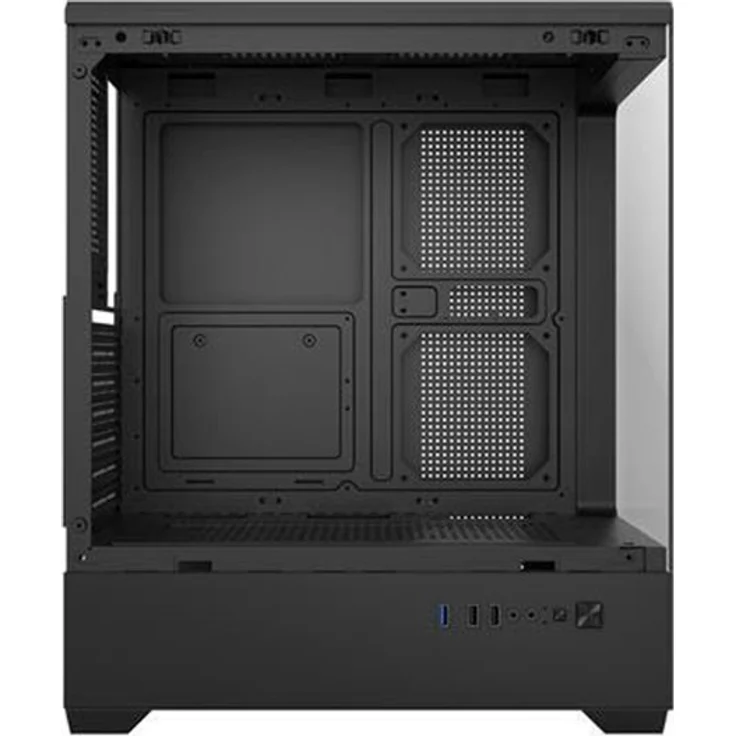 Darkflash C365 Mid Tower PC-Gehäuse, Schwarz, mit dualem 270°-Tempered-Glass-Design und Platz für bis zu 7 Lüfter