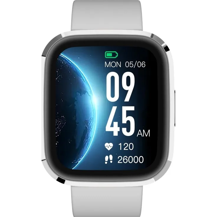 Garett Smartwatch Garett GRC STYLE Silver (41 mm, Edelstahl), Sportuhr + Smartwatch