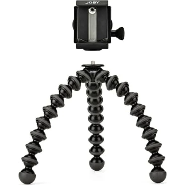 JOBY JB01390-BWW GripTight PRO + GorillaPod Stativ Premium-Universalklemme für Stativmontage + Flexi-Stativ (geeigent für Alle Smartphones mit oder ohne Hülle) – Bild 4