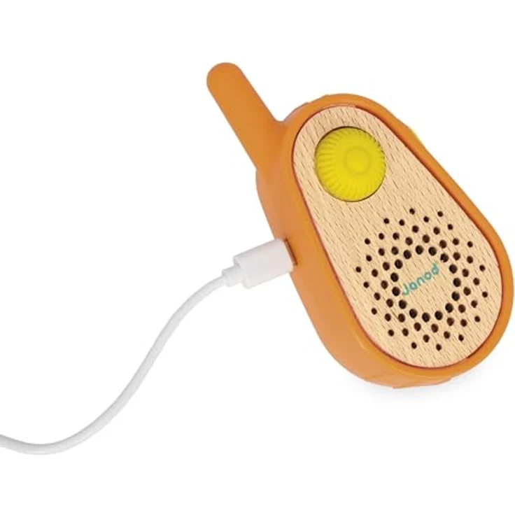 Janod Walkie Talkie Spielzeug - Happy Garden - Funkgerät mit 300 Meter Reichweite, wiederaufladbar für Kinder ab 3 Jahren – Bild 4