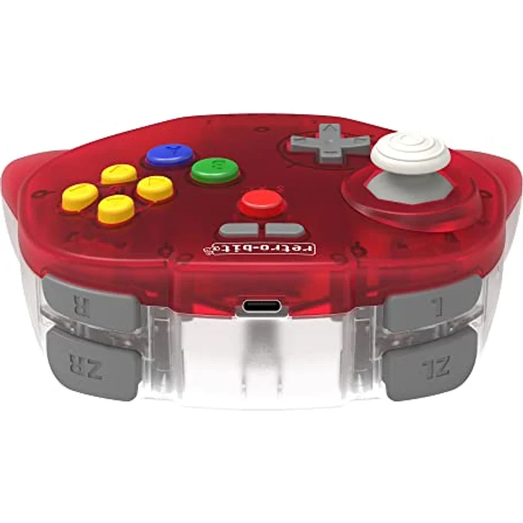 retro-bit Tribute 64, Kabelloser Gaming Controller mit Analogstick für Mac, Switch und PC, Rot – Bild 5