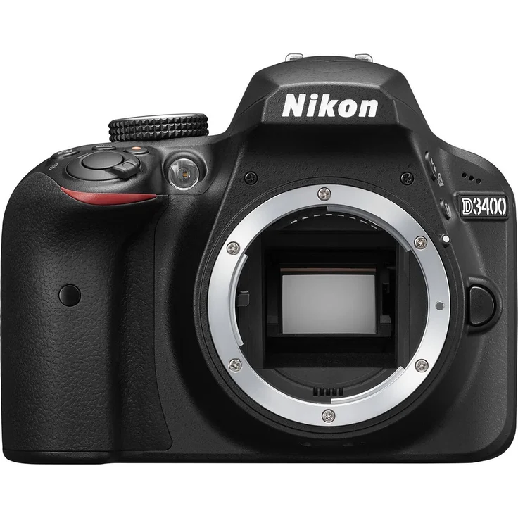 Nikon D3400, Spiegelreflexkamera Body (nur Gehäuse, ohne Objektiv), schwarz