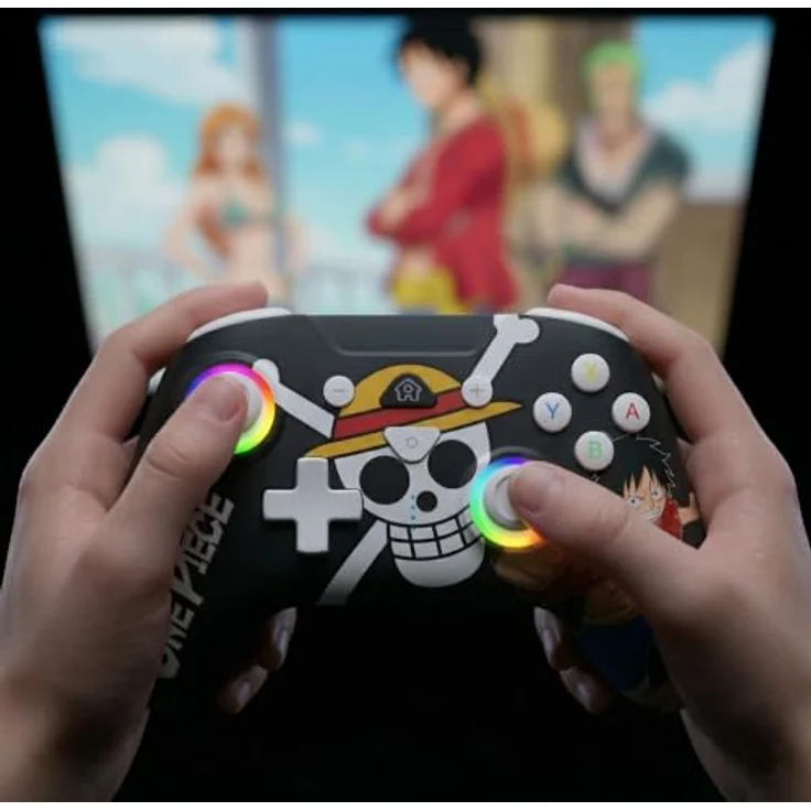 Subsonic Luffy Fishman Wireless Controller für Nintendo Switch 2, Bluetooth, 600 mAh Akku, programmierbare Tasten, LED-Joystick-Beleuchtung – Bild 2