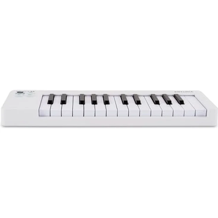 Arturia MicroLab mk3, kompaktes MIDI-Controller-Keyboard mit 25 anschlagsdynamischen Tasten, Dual Touch Strips, Akkordmodus und Sustain-Pedal-Input - Weiß – Bild 2