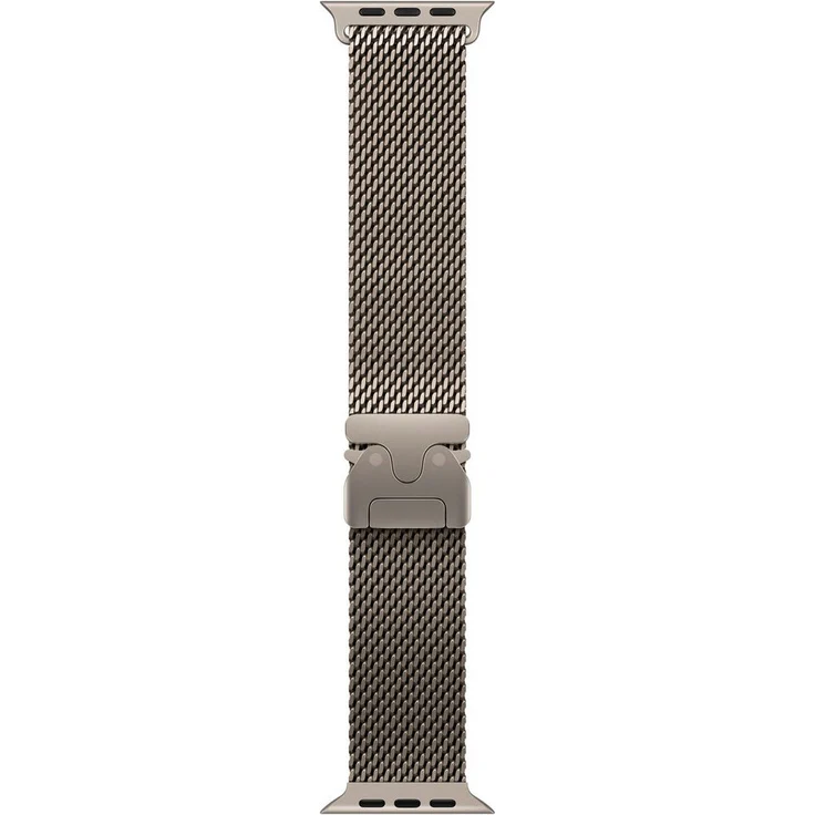 Apple Smartwatch-Armband Milanaise, CO₂ neutral, recycelte Materialien, Edelstahl, Silber – Bild 1