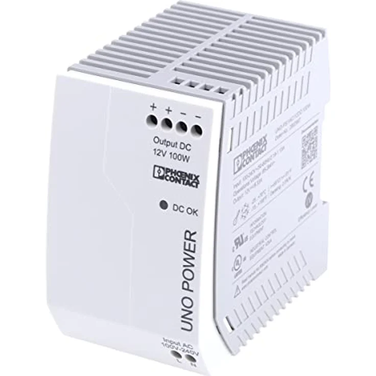 Phoenix Contact UNO POWER 2902997, kompakte USV mit hoher Energieeffizienz, Betriebstemperatur -25 bis 70 °C, Abmessungen 55 mm x 84 mm x 90 mm, 340 g – Bild 2