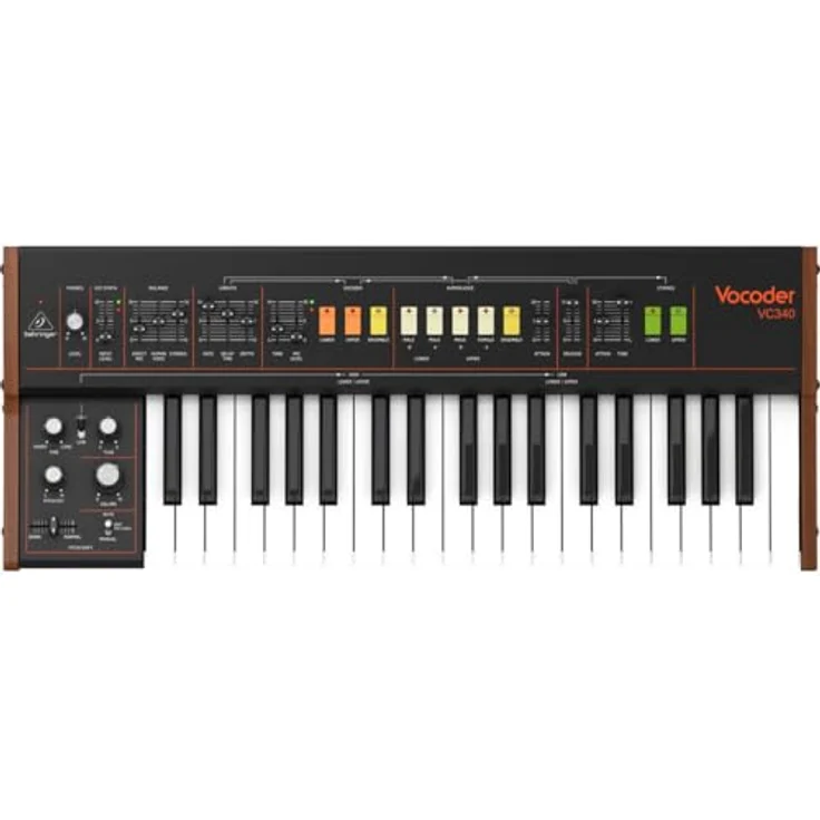 Behringer VC340, Analog Synthesizer und Vocoder mit 37 Tasten, MIDI und USB, kompakte Bauform – Bild 3