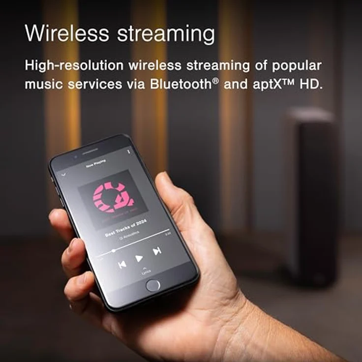 Q Acoustics M40 Schwarz – Verstärkte Standlautsprecher (Paar) – Bild 2