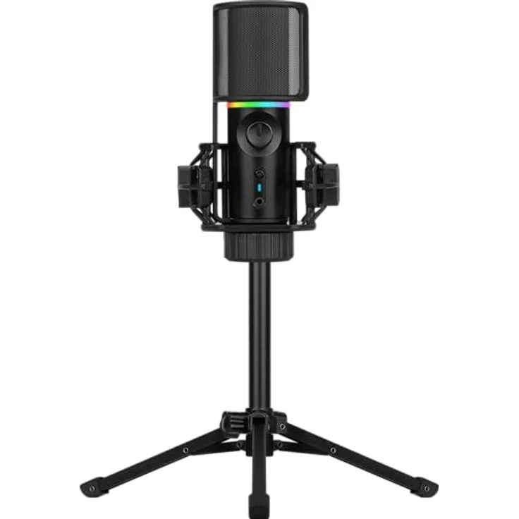 Streamplify MIC RGB Mikrofon, USB-A, schwarz - inkl. Dreifuß – Bild 2