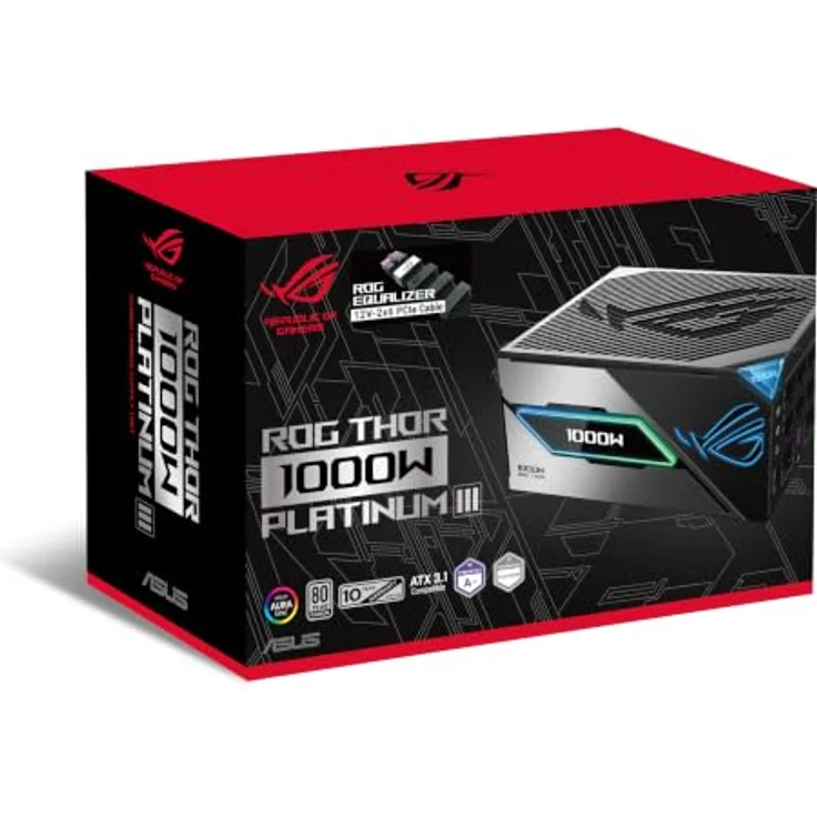 ASUS ROG Thor 1000W Platinum III Equalizer, ATX 12V Netzteil mit 80 PLUS Platinum und modularen Kabeln – Bild 9