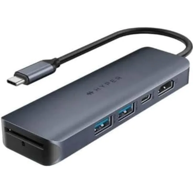 Targus DriveEcoSmart Gen.2 Univ USB-C 6in1 Dockingstation, 4K HDMI, 100 W Pass-Through, recyceltes Aluminium und Kunststoff