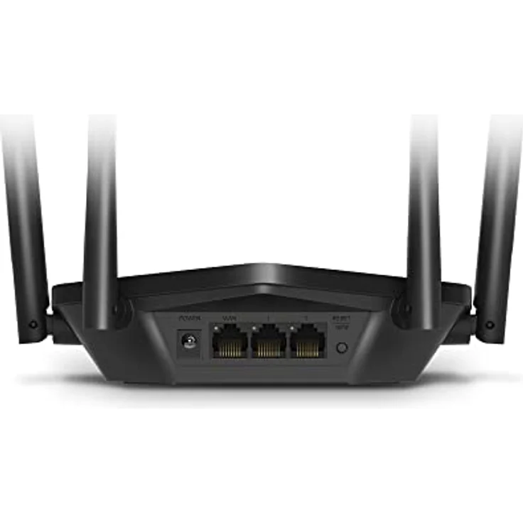 Mercusys WLAN-Router 6 1500 Mbps, Dual-Band WLAN-Router, 4 RJ45 Gigabit-Anschlüsse, 4 5dBi-Antennen, MU-MIMO, WPA3, intelligente Verbindung, Kindersicherung, BSS Coloring-Technologie, MR60X, schwarz - Preisvergleich – Bild 5