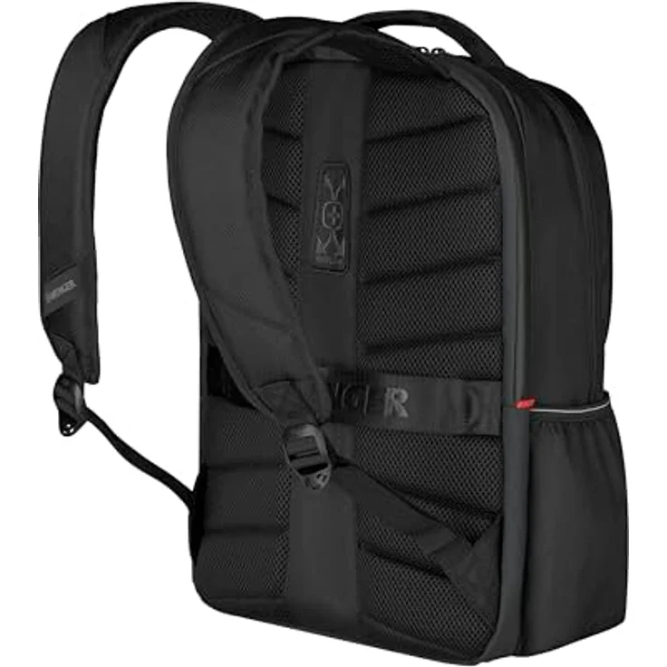 WENGER XE Resist Laptop-Rucksack mit Tabletfach, Notebook bis 16 Zoll, Organizer, 23 l, Damen Herren, Büro Business-Reisen Uni, Schwarz, Nachhaltig, 612737 – Bild 5