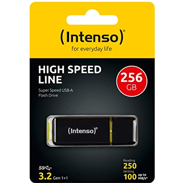 Intenso High Speed Line - 256 GB USB Stick - USB 3.1, Schwarz – Bild 5