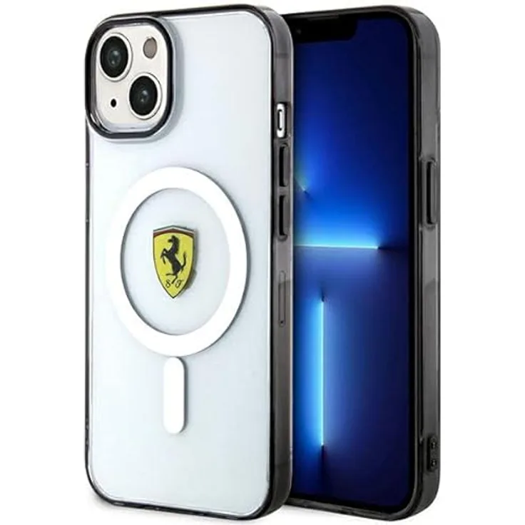 Ferrari FEHMP14SURKT, Hülle für iPhone 14 6,1" transparent Hardcase aus TPU/PC