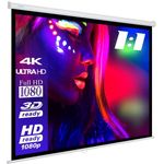 ESMART ESMART Germany Rollo Leinwand Rolloleinwand, 200 x 200 cm, weißes Tuch